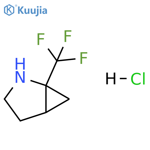 2-Azabicyclo[3.1.0]hexane, 1-(trifluoromethyl)-, hydrochloride (1:1) structure