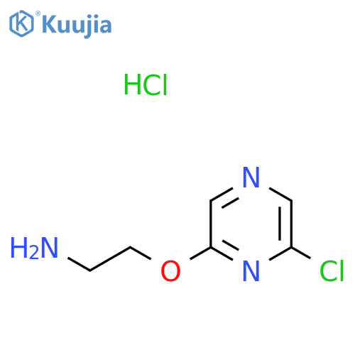 2-[(6-Chloropyrazin-2-yl)oxy]ethan-1-amine hydrochloride structure