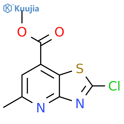 Methyl 2-chloro-5-methyl-[1,3]thiazolo[4,5-b]pyridine-7-carboxylate structure