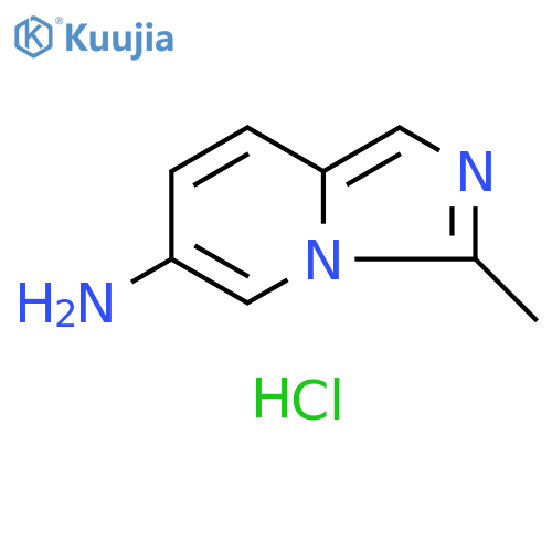 Imidazo[1,5-a]pyridin-6-amine, 3-methyl-, hydrochloride (1:2) structure