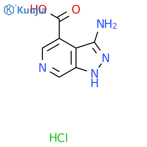 3-amino-1H-pyrazolo[3,4-c]pyridine-4-carboxylic acid hydrochloride structure