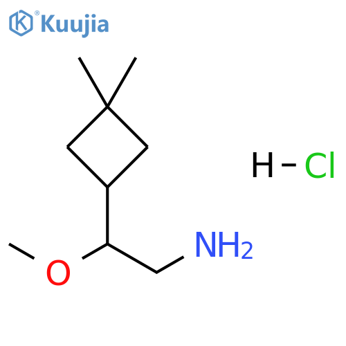 Cyclobutaneethanamine, β-methoxy-3,3-dimethyl-, hydrochloride (1:1) structure