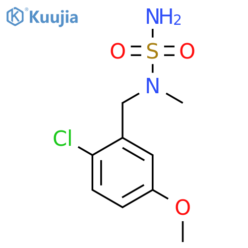 N-[(2-chloro-5-methoxyphenyl)methyl]-N-methylaminosulfonamide structure