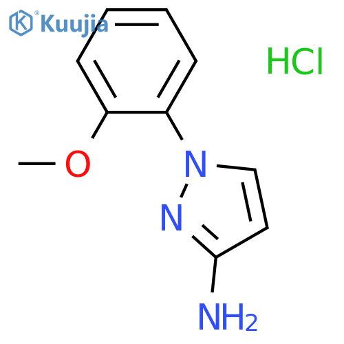1H-Pyrazol-3-amine, 1-(2-methoxyphenyl)-, hydrochloride (1:1)  structure