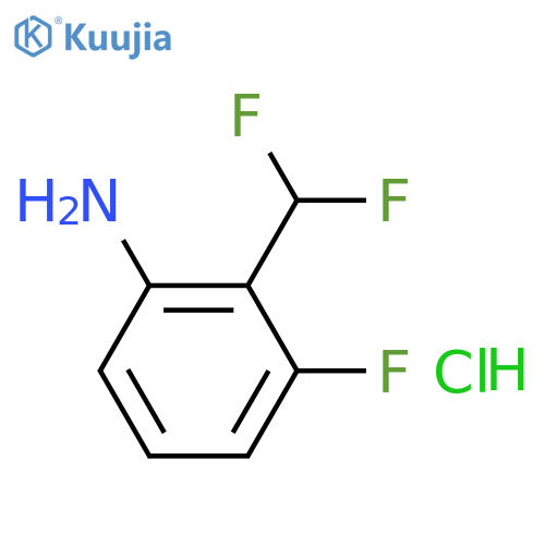 Benzenamine, 2-(difluoromethyl)-3-fluoro-, hydrochloride (1:1)  structure