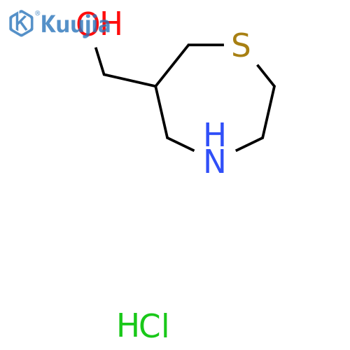 (1,4-Thiazepan-6-yl)methanol hydrochloride structure