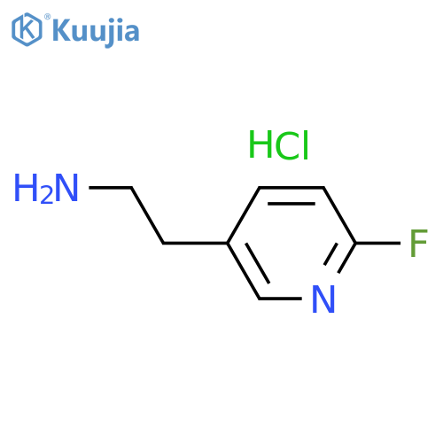 3-Pyridineethanamine, 6-fluoro-, hydrochloride (1:1) structure