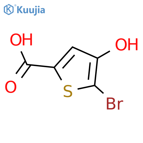5-Bromo-4-hydroxythiophene-2-carboxylic acid structure