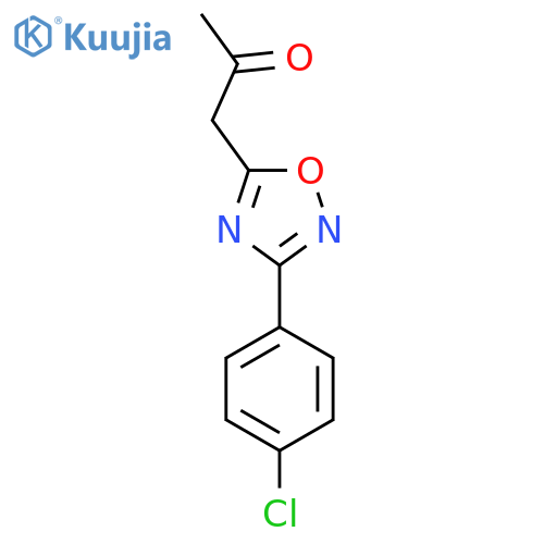 1-[3-(4-Chlorophenyl)-1,2,4-oxadiazol-5-yl]propan-2-one structure
