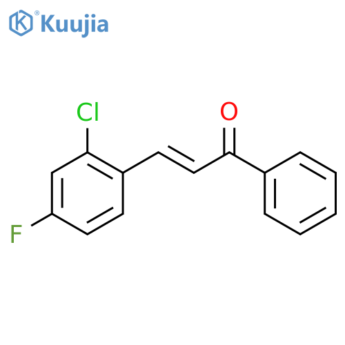 2-Chloro-4-fluorochalcone structure