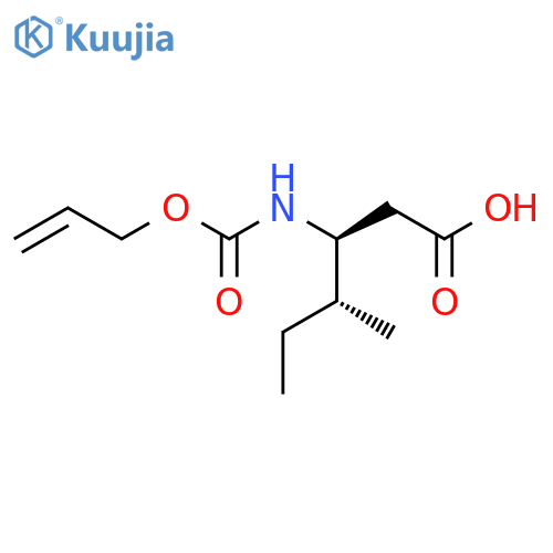 Hexanoic acid, 4-methyl-3-[[(2-propen-1-yloxy)carbonyl]amino]-, (3S,4R)-  structure
