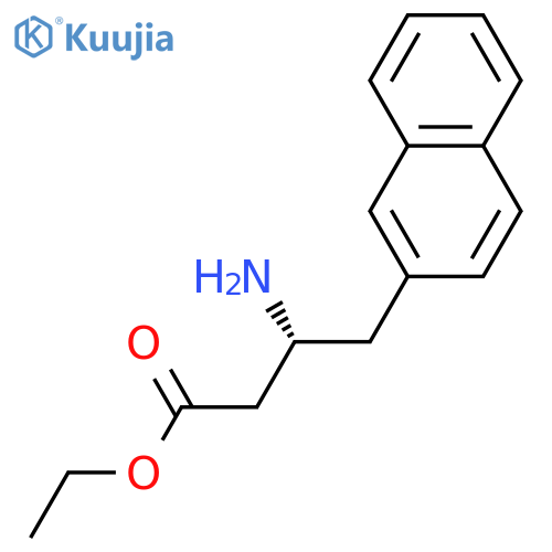 2-Naphthalenebutanoic acid, β-amino-, ethyl ester, (βR)- structure