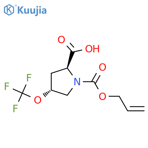 1,2-Pyrrolidinedicarboxylic acid, 4-(trifluoromethoxy)-, 1-(2-propen-1-yl) ester, (2S,4R)- structure