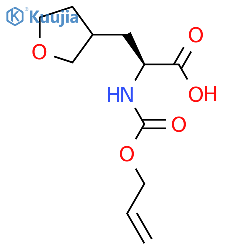 3-Furanpropanoic acid, tetrahydro-α-[[(2-propen-1-yloxy)carbonyl]amino]-, (αS)-  structure