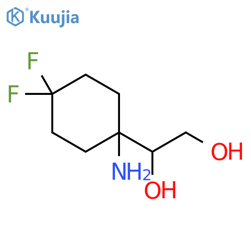 1-(1-Amino-4,4-difluorocyclohexyl)-1,2-ethanediol structure