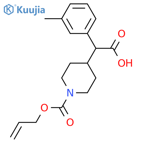 4-Piperidineacetic acid, α-(3-methylphenyl)-1-[(2-propen-1-yloxy)carbonyl]-  structure