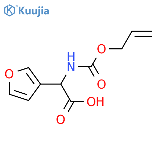 3-Furanacetic acid, α-[[(2-propen-1-yloxy)carbonyl]amino]-  structure