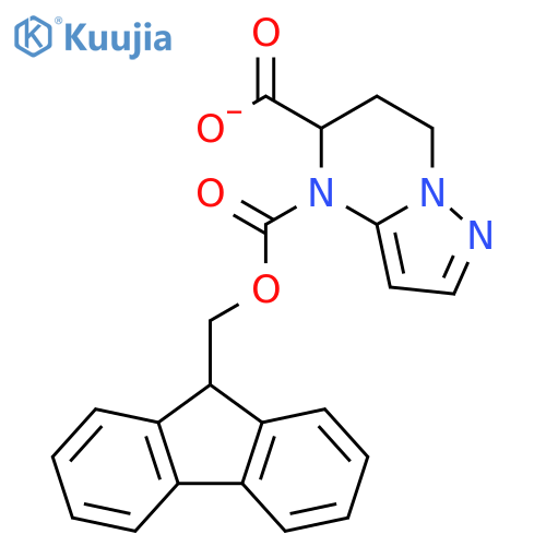 4-(9H-Fluoren-9-ylmethyl) 6,7-dihydropyrazolo[1,5-a]pyrimidine-4,5(5H)-dicarboxylate structure