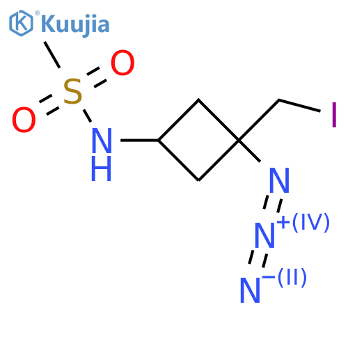 Methanesulfonamide, N-[3-azido-3-(iodomethyl)cyclobutyl]-  structure