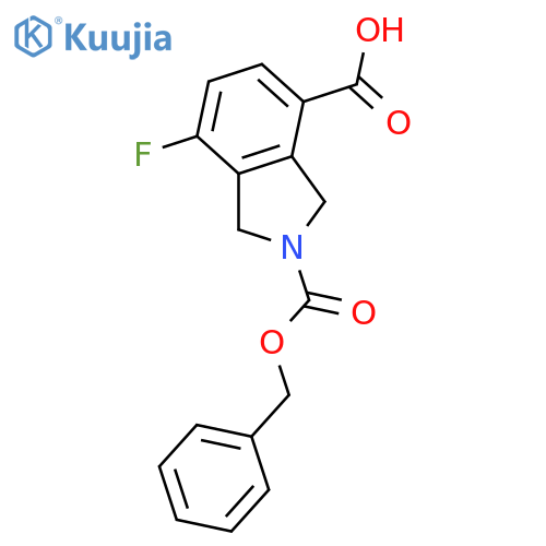 2H-Isoindole-2,4-dicarboxylic acid, 7-fluoro-1,3-dihydro-, 2-(phenylmethyl) ester structure