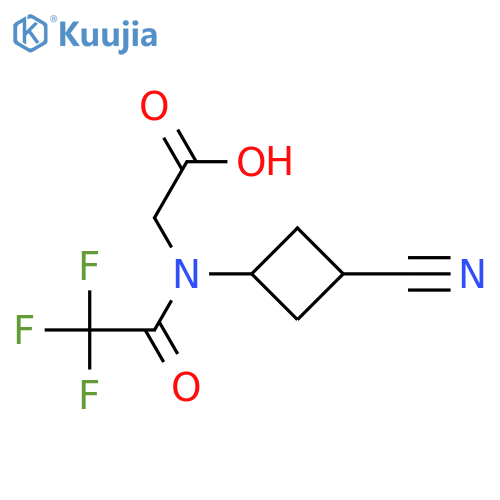Glycine, N-(3-cyanocyclobutyl)-N-(2,2,2-trifluoroacetyl)- structure