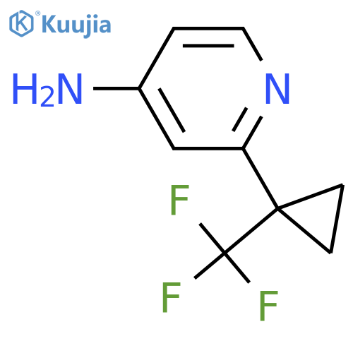 2-1-(trifluoromethyl)cyclopropylpyridin-4-amine structure