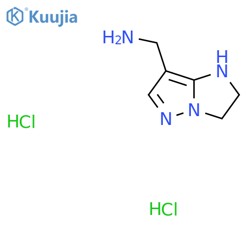 1-{1H,2H,3H-pyrazolo[1,5-a]imidazol-7-yl}methanamine dihydrochloride structure