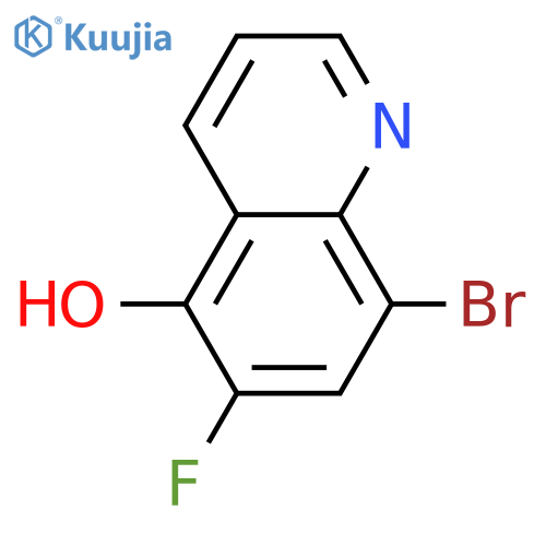 5-Quinolinol, 8-bromo-6-fluoro-  structure