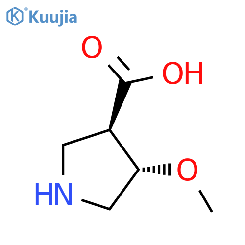 rac-(3R,4S)-4-methoxypyrrolidine-3-carboxylic acid structure