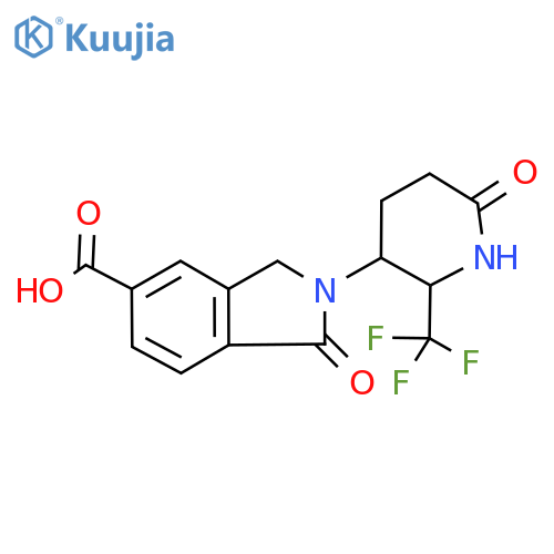 1H-Isoindole-5-carboxylic acid, 2,3-dihydro-1-oxo-2-[6-oxo-2-(trifluoromethyl)-3-piperidinyl]- structure