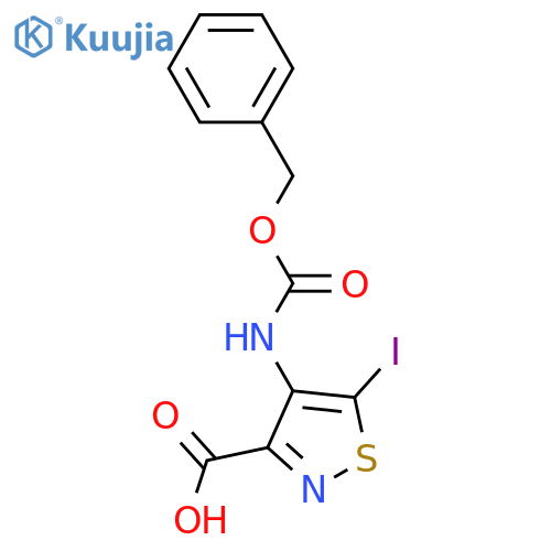 3-Isothiazolecarboxylic acid, 5-iodo-4-[[(phenylmethoxy)carbonyl]amino]-  structure