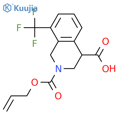 2,4(1H)-Isoquinolinedicarboxylic acid, 3,4-dihydro-8-(trifluoromethyl)-, 2-(2-propen-1-yl) ester structure