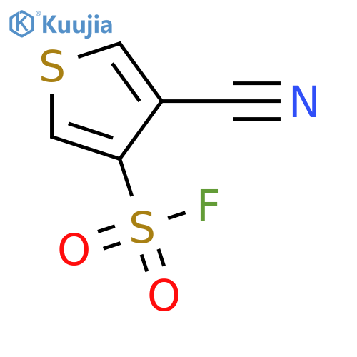 4-cyanothiophene-3-sulfonyl fluoride structure