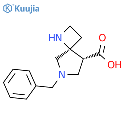 1,6-Diazaspiro[3.4]octane-8-carboxylic acid, 6-(phenylmethyl)-, (4R,8S)-rel-  structure