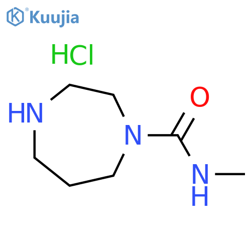 1H-1,4-Diazepine-1-carboxamide, hexahydro-N-methyl-, hydrochloride (1:1) structure