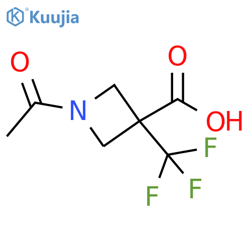 3-Azetidinecarboxylic acid, 1-acetyl-3-(trifluoromethyl)- structure