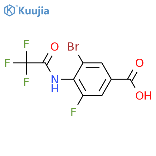 Benzoic acid, 3-bromo-5-fluoro-4-[(2,2,2-trifluoroacetyl)amino]-  structure