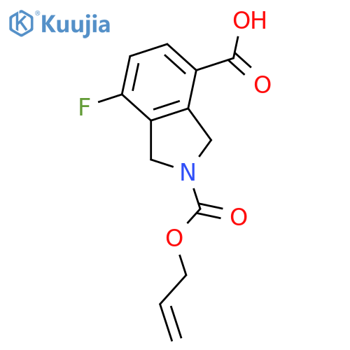 2H-Isoindole-2,4-dicarboxylic acid, 7-fluoro-1,3-dihydro-, 2-(2-propen-1-yl) ester  structure