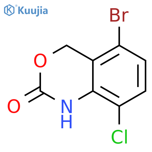 5-Bromo-8-chloro-1,4-dihydro-2H-3,1-benzoxazin-2-one structure