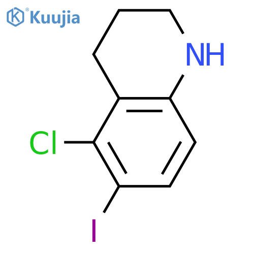 5-chloro-6-iodo-1,2,3,4-tetrahydroquinoline structure