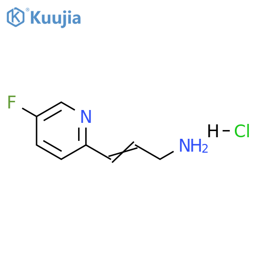 2-Propen-1-amine, 3-(5-fluoro-2-pyridinyl)-, hydrochloride (1:1) structure