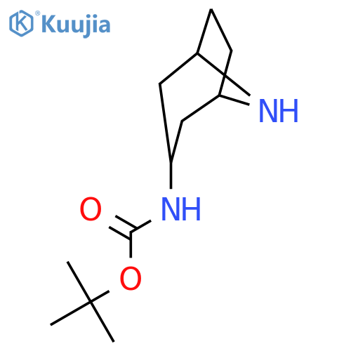 tert-butyl N-(8-azabicyclo[3.2.1]octan-3-yl)carbamate structure