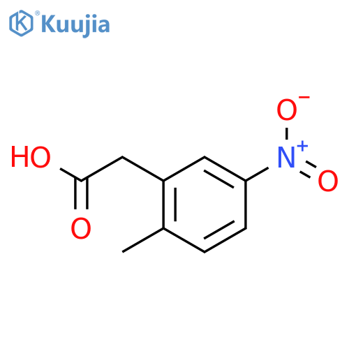 2-(2-Methyl-5-nitrophenyl)acetic acid structure