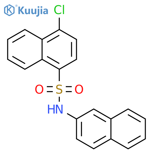 4-chloro-N-(naphthalen-2-yl)naphthalene-1-sulfonamide structure