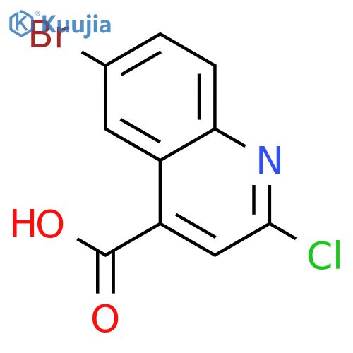 6-bromo-2-chloro-quinoline-4-carboxylic acid structure
