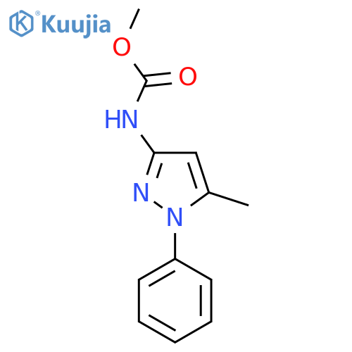 methyl N-(5-methyl-1-phenyl-1H-pyrazol-3-yl)carbamate structure
