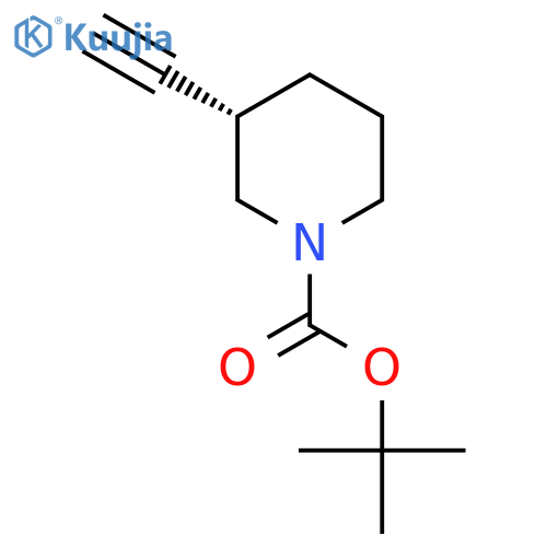 tert-butyl (3S)-3-ethynylpiperidine-1-carboxylate structure