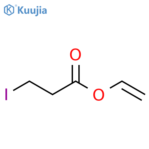 Propanoic acid, 3-iodo-, ethenyl ester structure