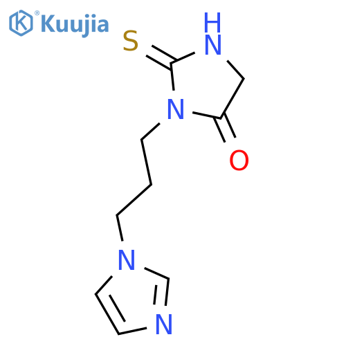 3-3-(1H-imidazol-1-yl)propyl-2-sulfanylideneimidazolidin-4-one structure