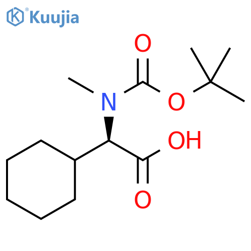 (R)-a-(N-Boc-N-methylamino)cyclohexaneacetic acid structure